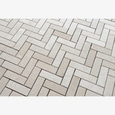 Crema Marfil 1x3 Herringbone Mosaic Tile 1 piece
